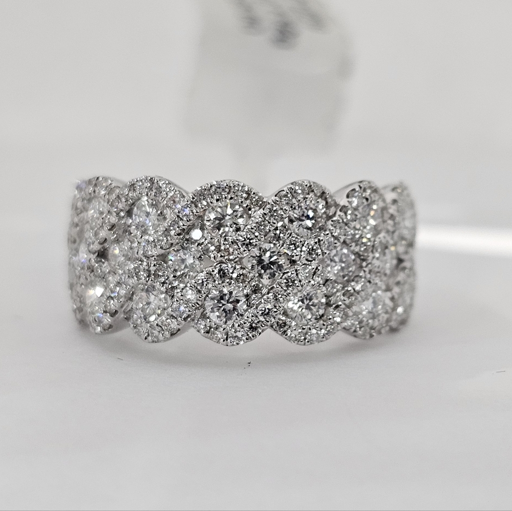 Diamond Ring 18K White Gold 1.69ctw